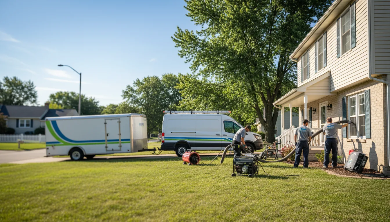Flooded Basement Restoration And Cleanup With Repair in Diamond City, AR near me